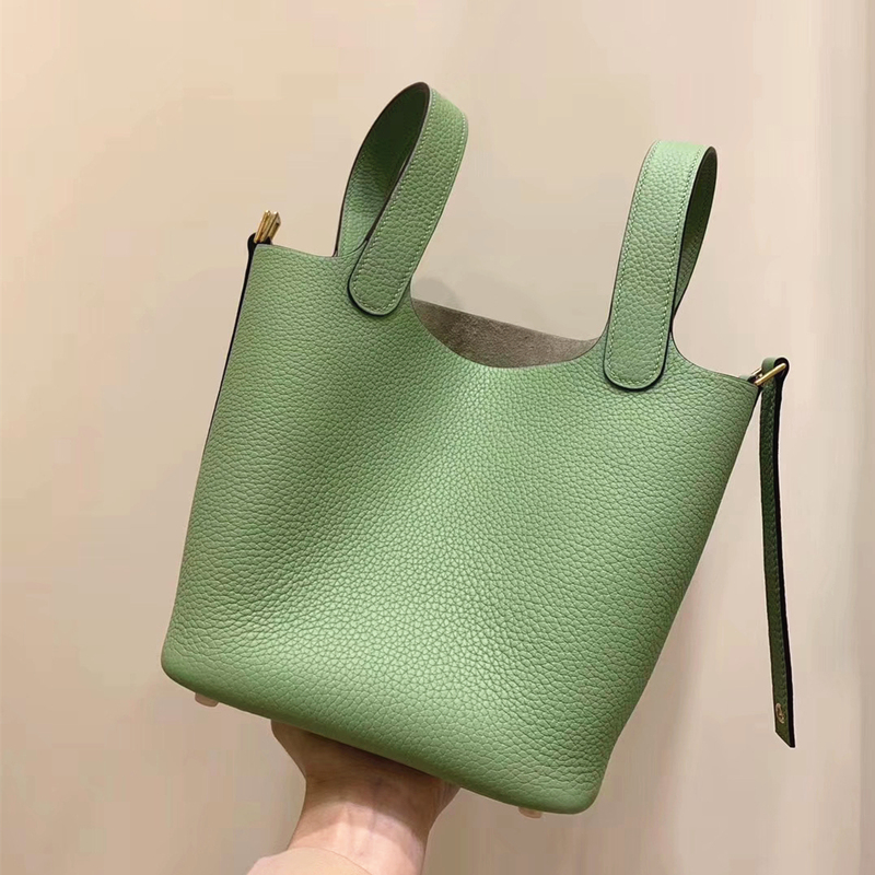 Genuine Leather Women's Tote Bucket Bag, First Layer Cowhide, 2026 New Model Handbag, Hand-Held Bag for Women