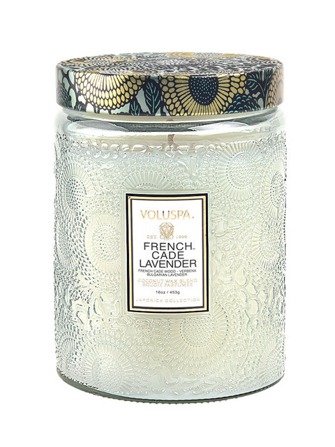 Imported from the United States Voluspa Scented Candle Large Relief Soothing Sleep Aid Home Lavender Christmas Gift