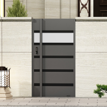 Iron Art Gate Stainless Steel Villa Courtyard Gate Shutter Portal External Single Double Open Door Customizable