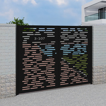 Custom European Style Iron Art Courtyard Gateway Outdoor Garden Door Villa Gate Entrance single open double open door Anti-theft iron door