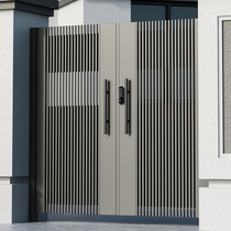 Villa Gate Courtyard Door Iron Art Outdoor Home Village Open Door Yard Gate 304 Stainless Steel Door Customisation