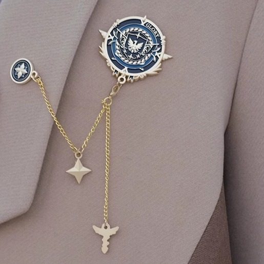 Metal badges, Ravenclaw name tags, brooches, DK original school supplies, school badge matching accessories, Eikaku Studio, JK