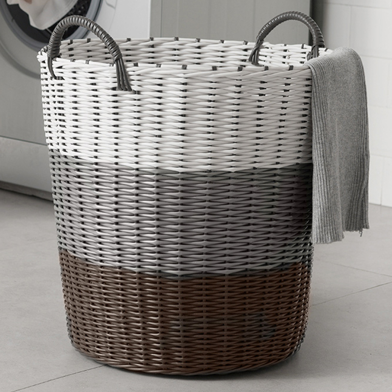 Dirty clothes basket laundry basket dirty clothes storage basket home bathroom powder room clothes rattan dormitory dirty clothes basket artifact