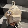 Amy Rabbit Women's Bag 2025 New Simple Solid Color Texture Trendy Western Style Versatile Casual Fashion Backpack