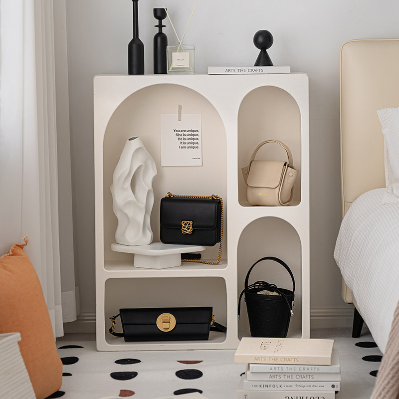 Nordic Sense living room simple floor-to-ceiling cabinet rack study storage cabinet net red multi-layer bedroom storage cabinet