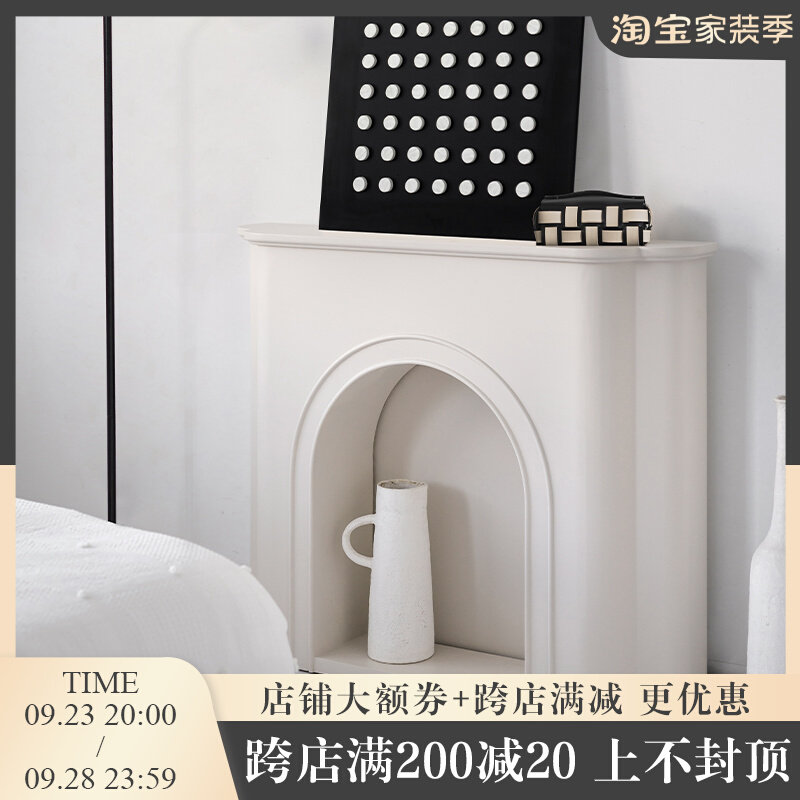 Nordic Sense simple French fireplace decorative cabinet living room porch cabinet bedroom rack net red ins wind