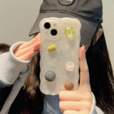 Apple, трехмерный совместимый iPhone 14, чехол для телефона, силиконовый iPhone14 Pro, iPhone13 Pro, с драгоценным камнем, 14promax, iphone, защита при падении, изысканный стиль