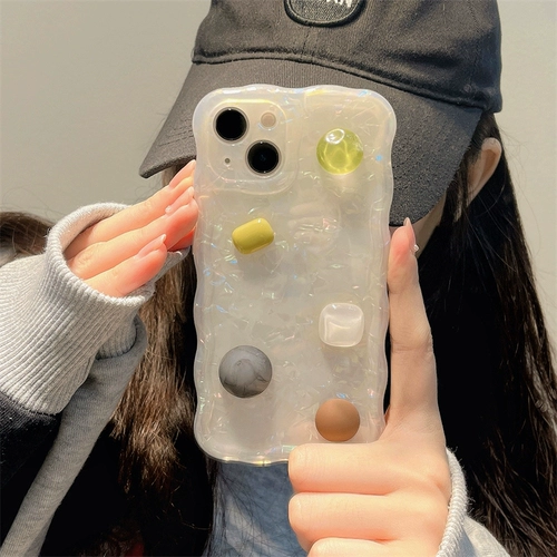 Apple, трехмерный совместимый iPhone 14, чехол для телефона, силиконовый iPhone14 Pro, iPhone13 Pro, с драгоценным камнем, 14promax, iphone, защита при падении, изысканный стиль