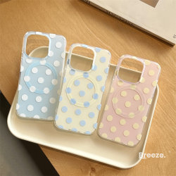 캔디 색상의 작은 신선한 폴카 점에 적합한 iPhone 16Promax Apple 15 휴대 전화 케이스 14Promax New Matte 13 Girl Heart 16Pro 가을 보호 케이스 16 다재다능한 Pro