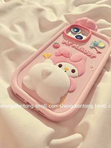 Apple, милый совместимый iPhone 14, чехол для телефона, трехмерная мультяшная креативная цепь, силиконовый защитный чехол, 14promax, iphone, 13promax