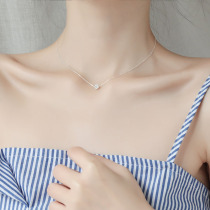 Necklace female 925 sterling silver ins simple wind Net red niche light luxury exquisite small choker versatile jewelry