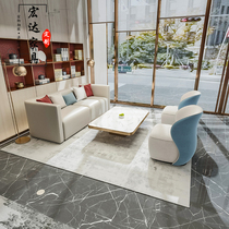 Sales office negotiate sofa combination furniture modern minimalist beauty salon hotel lobby reception area reception deck