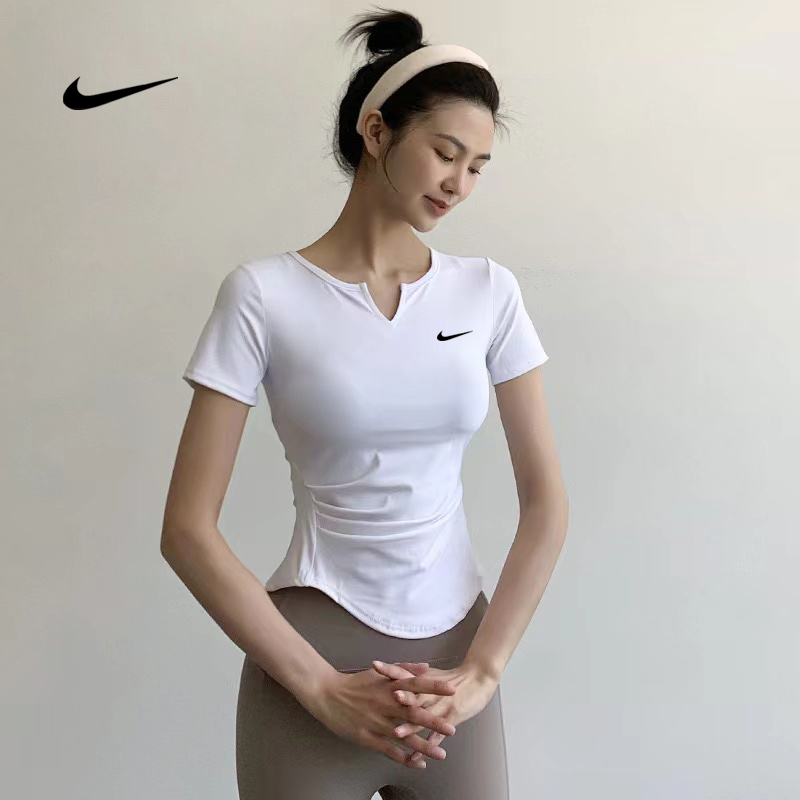 Nike Niket Shirt Fitness Step Yoga Quick-Drying Morning Run Summer Running Sports Short-Sleeved Training Short-Sleeved Top Nike Niket Shirt Fitness Step Yoga Quick-Drying Morning Run Summer Running Sports Short-Sleeved Training Short-Sleeved Top
