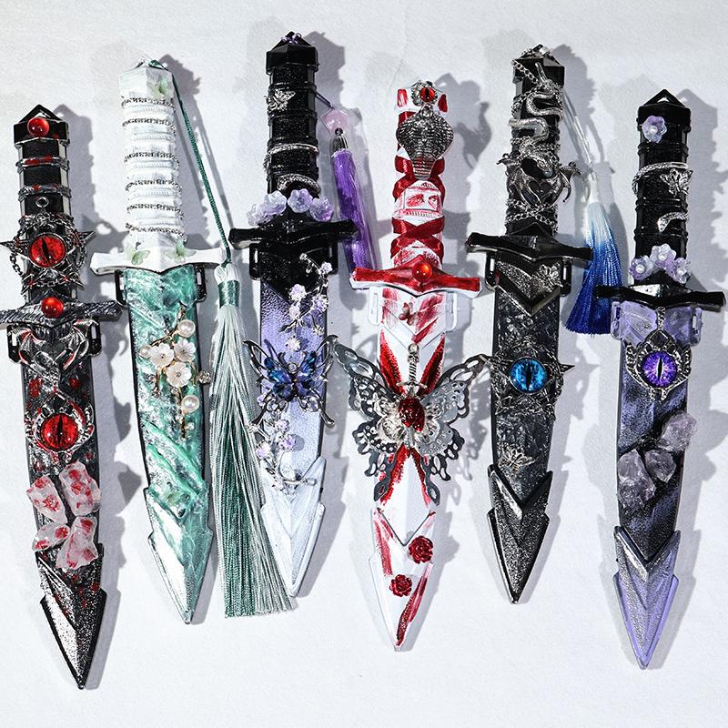 DIY Handmade High-Aesthetic Niche Design Ins-Style Gift for Best Friend Dark Style Student Self-Defense Unboxing Finished Product