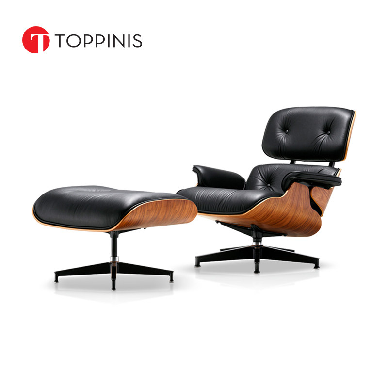 Toppinis Ims Lounge Chair Genuine Leather Single Sofa Chair Light Lavish Ray Eames Designer Leisure Chair
