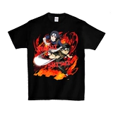 Японская мультяшная футболка с коротким рукавом, короткий рукав, оверсайз, европейский стиль, 3D