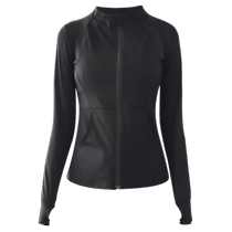 Running sports suit for women 2024 new summer morning running fitness sun protection clothing high-end professional large size yoga clothing
