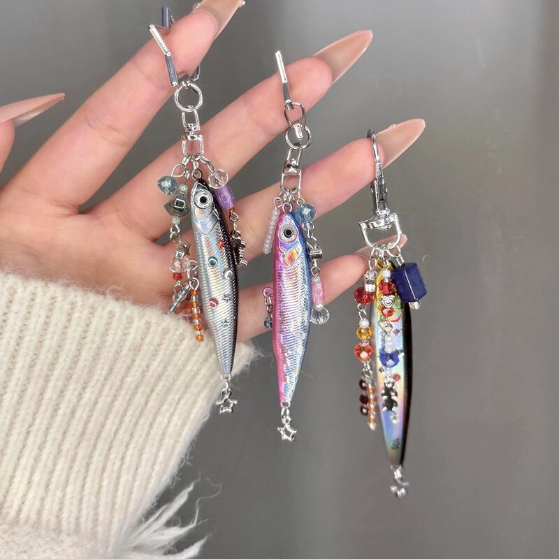 Creative DIY Small Fish Versatile Fishhook Keychain Backpack Pendant Simple Fashion Niche Accessory Colorful Decoration Creative DIY Small Fish Versatile Fishhook Keychain Backpack Pendant Simple Fashion Niche Accessory Colorful Decoration