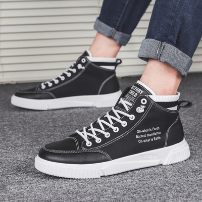 高帮小白鞋男鞋子秋季潮鞋运动鞋板鞋