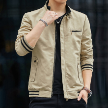 春秋加厚新款休闲百搭工装耐磨夹克外套男