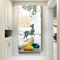 Nordic style into the wall of the gate wall the decoration the vertical version of the modern light and extravagant aisle and the painting of the stairs of the deer's atmospheric corridor