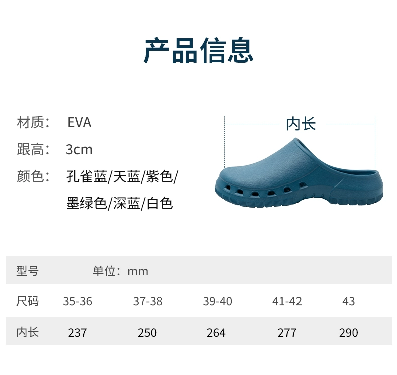 Lingquan surgical shoes, non-slip operating room slippers, men's and women's medical protective shoes, special work shoes, breathable clogs