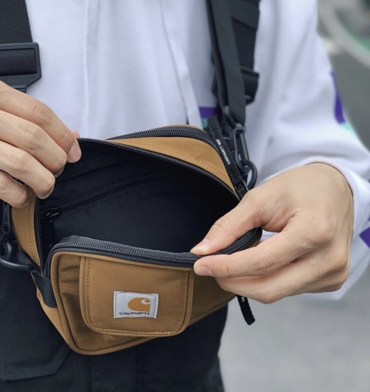 Carhartt Logo Shoulder Bag Crossbody Bag Small Square Bag Versatile Lightweight Sports I031470