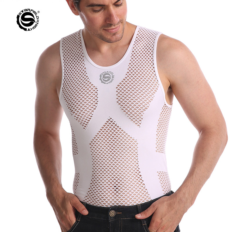 Starry Sky Rider Motorcycle Summer Perspiration Clothing Mesh Riding Vest Men Casual Blouse Breathable Sweat-Sweat Speed Dry-Taobao