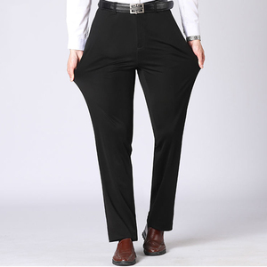 薄款中老年男士休闲裤弹力宽松爸爸西裤