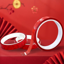24 years Spring Festival stickless removable red cotton paper adhesive tape High adhesive powerful sticker with easy to tear double-sided adhesive
