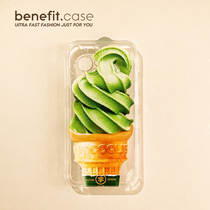 Benefit Creative Smears Ice Cream Apply Apple 13promax Phone Shell iphone12 Silicone Mini Fun Xsmax Sweet Cylinder Xr Evil 8plu