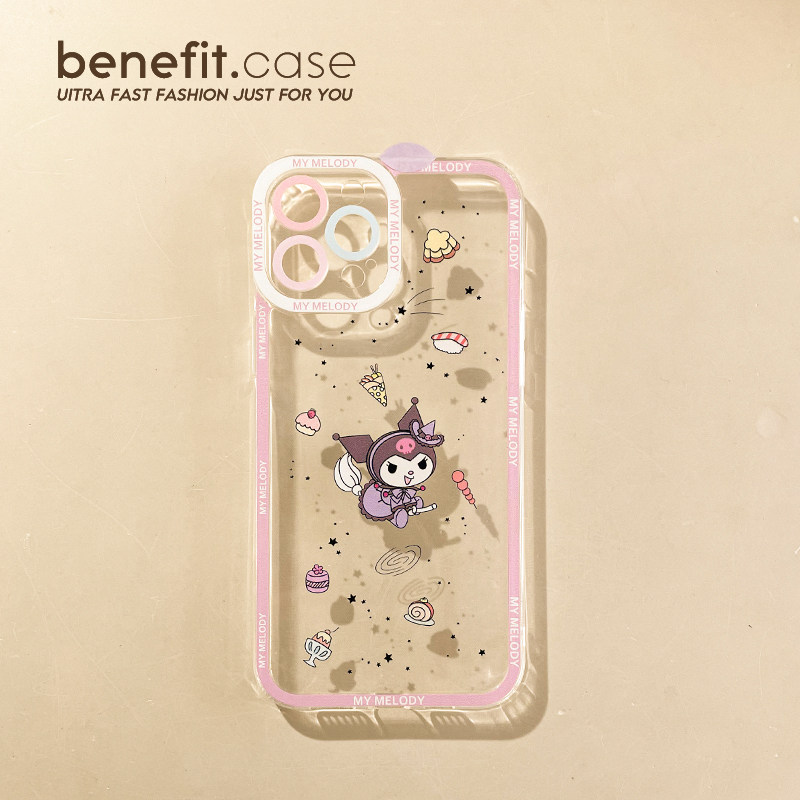Benefit Korean wind snacks Culometer applies Apple 13promax mobile phone protection shell soft iphone12 creative mini transparent xsmax cartoon xr creative 8