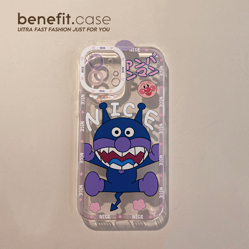 Benefit brief Bread Man Bacteria Boy applies Apple 13promax mobile phone protective shell iphone12mini protective sheath xsmax cartoon xr creative 8