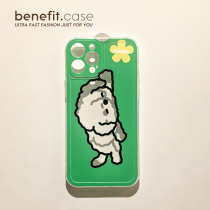 Benefit Original Ins Summer Happy Dogs Apply Apple 13promax Phone Shell Cute iphone12mini Fresh Xsmax Transparent Shell Xr Cartoon
