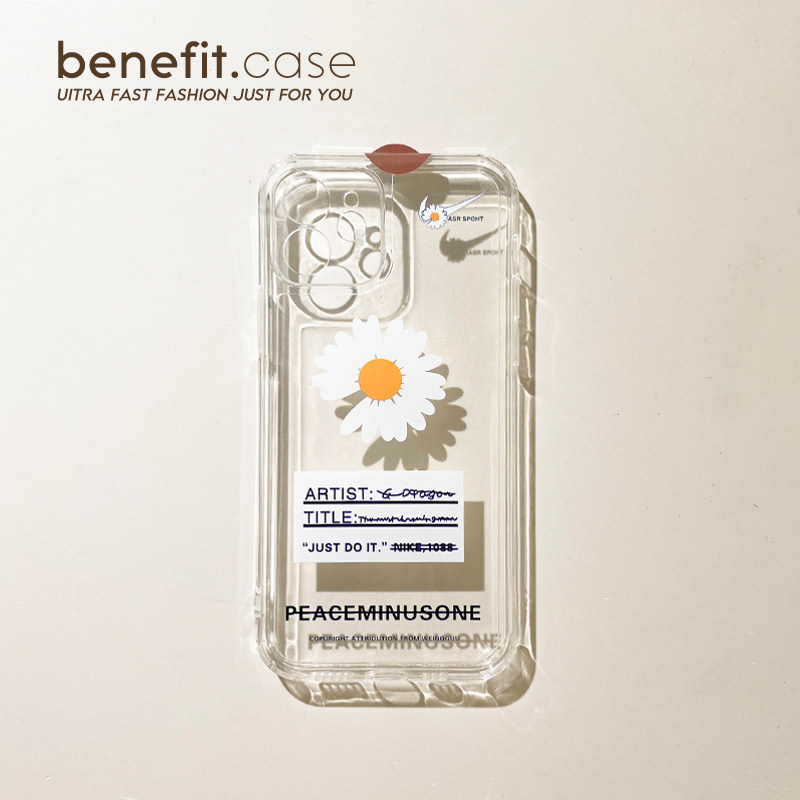 Benefit Japan-ROK Inwind English daisy applies Apple 13promax mobile phone protection shell iphone12mini protective sheath xsmax personality xr tide card