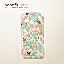 Benefit Cartoon Plantain Leaf Firebird Applies Apple 13promax Phone Softshell iphone12mini