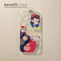 Benefit Creative Cartoon Witch White Snow Princess applies Apple 13promax silicone cell phone shell iphone12mini protective sleeve xsmax female xr8pl