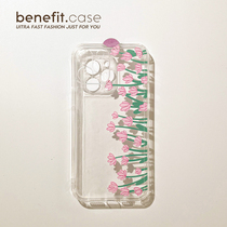 Benefit Simplicity Joins Side Flower Bushes Apply Apple 13promax Phone Shell iphone12mini Silicone Gel