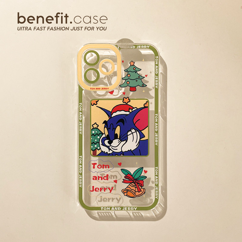 Benefit cartoon lovers cheeks apply Apple 13promax anti-fall mobile phone protection shell iphone12mini protective sleeves xs full package xr transparent 8p advanced