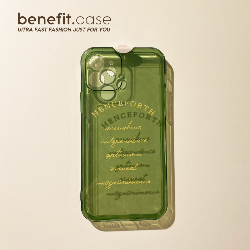 Benefit original emerald English 14promax suitable for Apple 13promax mobile phone protective shell iphone12mini soft xsmax art students