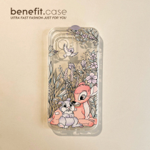 Benefit cartoon small deer ins apply Apple 13promax mobile phone shell iphone12mini protective sleeve xsmax adolescent girl xr liquid silicone 8pl