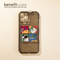Benefit Japan-ROK cute alien dog applies Apple 13promax mobile phone shell iphone12 creative mini silicone xsmax cartoon xr puppy 8plu