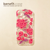 Benefit Brief Joins Red Peony Flowers Apply Apple 13promax Phone Shell iphone12 Transparent Mini Full Package Xsmax Creativity Xr Japan-China 8