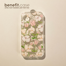 Benefit brief little frescoed warm yellow flowers apply Apple 13promax anti-fall mobile phone shell iphone12mini protective sleeve xsmax silica gel xr transparent 8
