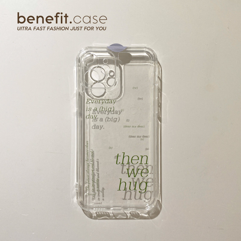 Benefit Brief Pure Color Words apply Apple 13promax mobile phone protection shell iphone12mini protective sleeve xsmax soft sleeve xr English 8