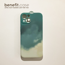 Benefit Japan-ROK water patch cyan applicable Apple 13promax mobile phone shell brief about iphone12mini fresh xsmax Japan-ROK xr advanced 8p