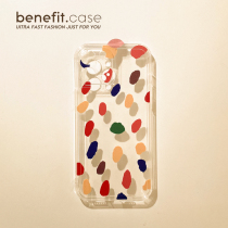 Benefit Japan-ROK-ins color wave points apply Apple 13promax phone shell iphone12 creative mini new xsmax transparent xr anti-fall 8p