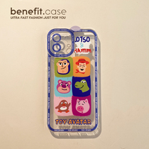 Benefit European and American cartonics apply Apple 13promax mobile phone shell iphone12mini protective sleeve xsmax transparent xr full package 8plus anecdox