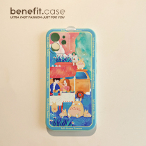 Benefit original French style camping ins apply Apple 13promax mobile phone shell iphone12mini protective sleeve xsmax original xr full package 8pl