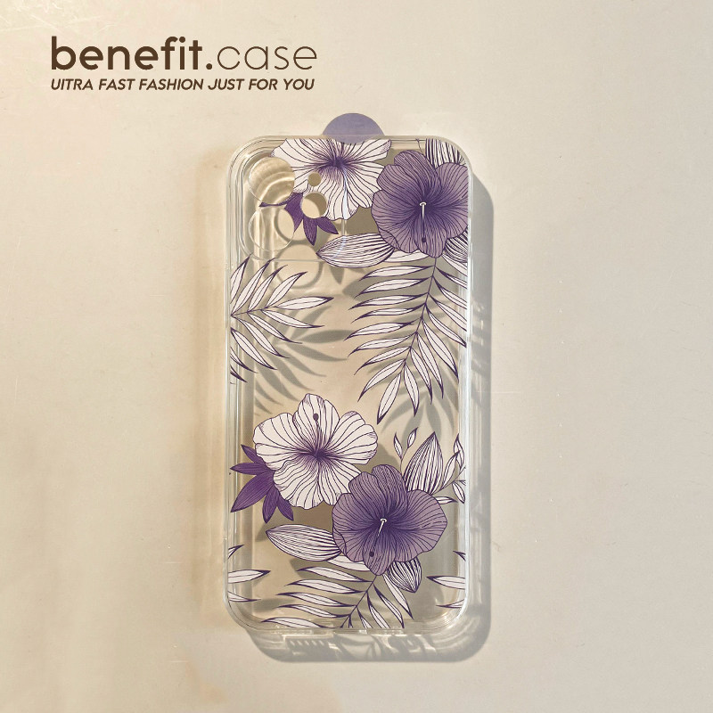 Benefit Japan-ROK wind retro huahuahua apply Apple 13promax personality mobile phone protection shell iphone12mini protective sleeve xsmax transparent xr anti-fall
